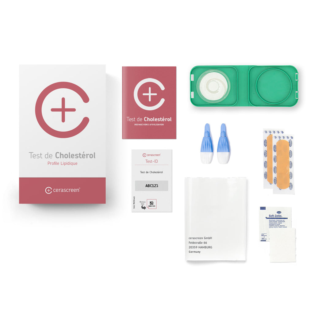 Test Cholestérol Analyse du taux de cholestérol cerascreen