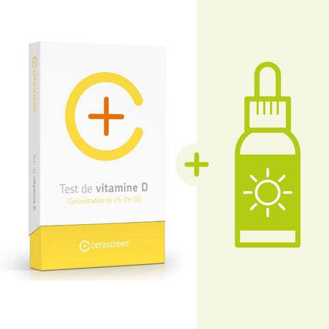 Kit de prévention Vitamine D : Test de vitamine D + complément D3