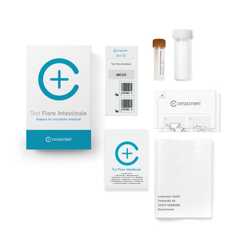 Test microbiote - flore intestinale contenu kit cerascreen