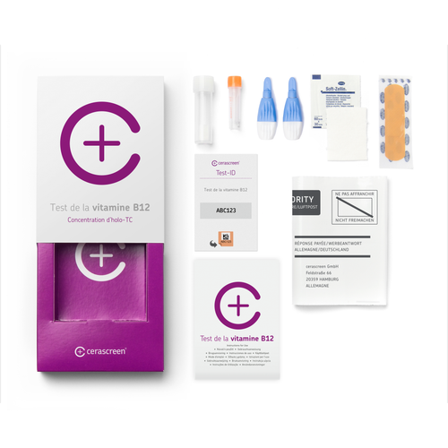 Test carence vitamine B12 cerascreen - contenu kit